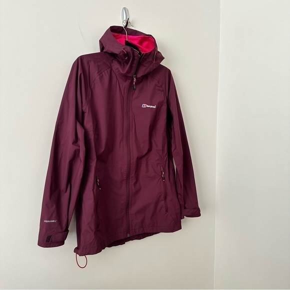 Berghaus-Womens Light Trek Hydroshell Jacket in Maroon/Burgundy - Picture 6 of 15
